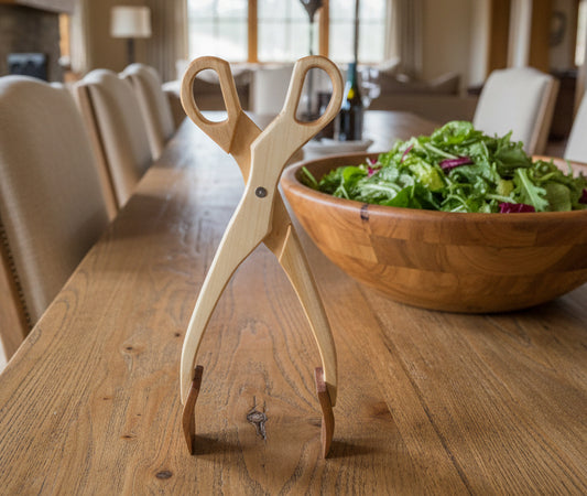 ハサミタイプのサラダサーバー